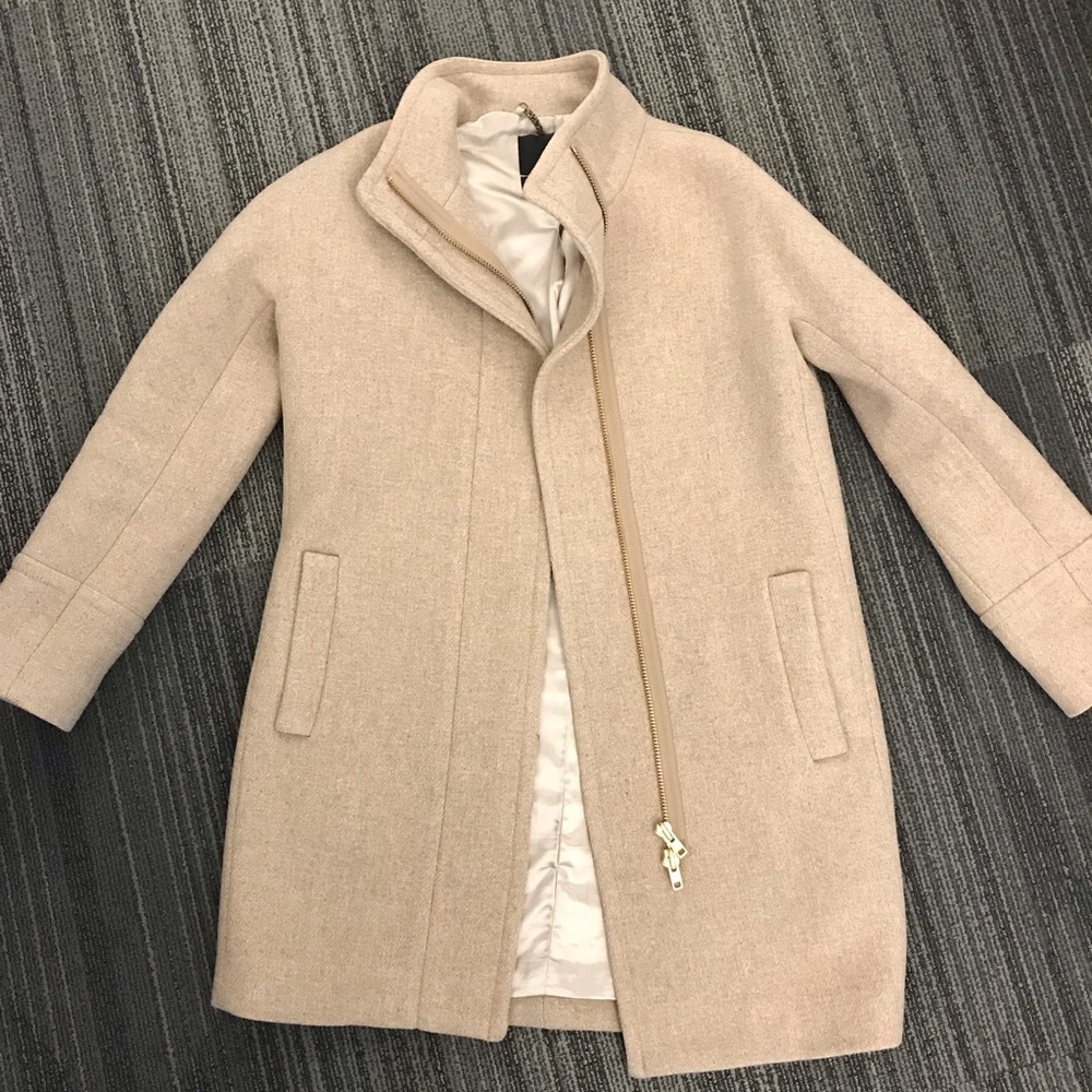 J. Crew cocoon coat in Italian stadium-cloth wool